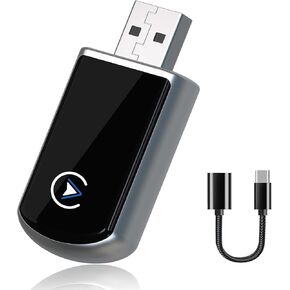 Carplay Wireless Adapter & Wireless Carplay Adapter for Android, 2 in 1 Wireless Carplay Adapter USB A to C,Plug & Play Wireless Carplay Adapter for iPhone iOS 10+&Android11+ for Cars from 2014