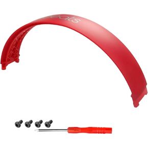 Studio 3 Headband Replacement Parts Accessories Arch Band Head Repair Kit Compatible with Beats Studio 3.0(Model a1914) Wireless Headphones Top Headband. (Defiant Black Red)