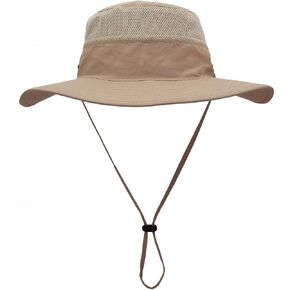 Duakrs Unisex Wide Brim Sun Hat,Outdoor UPF 50+ Waterproof Boonie Hat Summer UV Protection Sun Caps in Saudi Arabia