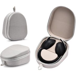 Headphone Case Compatible with PlayStation Pulse Elite for PlayStation 5 Headset Bluetooth Over-Ear Headphones,Hard Shell Travel Carrying Bag with Cable Storage (Black)