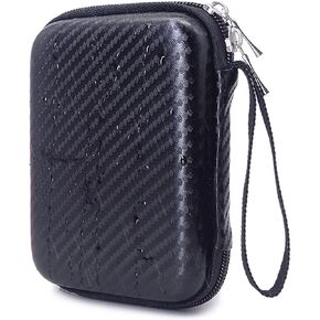 Hard Carrying Case Handheld GPS Case Shockproof Travel Case Storage Box Organizer Bag with Mesh Pocket Compatible with Garmin inReach Mini/Mini 2 / eTrex 20/20x/30x/22x/32x (Black)