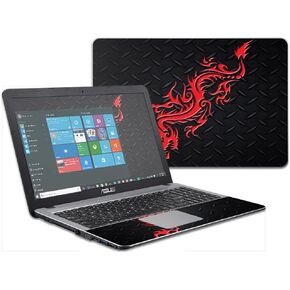 MightySkins Skin Compatible with Asus VivoBook X540SA X540LA 15.6" wrap Cover Sticker Skins Red Dragon