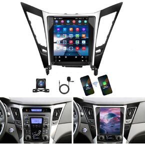 Loddery 9.7" Android 13.0 Car Radio Stereo for Hyundai Sonata 2011-2015,2+32G, Touchscreen Double Din Radio with Carplay Android Auto Receiver GPS Navigation Bluetooth AHD Backup Camera Mic