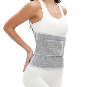 Postpartum Belly Band, Abdominal Binder Post Surgery Belly Wrap,C Section Recovery Belt, Waist/Pelvis Support Belt for Stomach Recovery & Back Pain Relief, Double Compression Hernia Belt (XL)