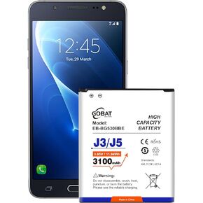 Replacement for Samsung Galaxy J3/J5 Battery,3100mAh High Capacity Compatible with Samsung Galaxy Grand Prime G530, Galaxy J5, Galaxy J3,J320A J320V EB-BG530BBC J5-G530P