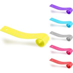 مسطرة مرنة باللون الوردي، مقاس 12 بوصة (30 سم) مسطرة ذات حافة مستقيمة مقاومة للكسر من البلاستيك الناعم، مسطرة قابلة للانحناء للأطفال والكبار مع بوصات ومقاييس متوفرة أيضًا باللون الأزرق والأرجواني والأحمر والرمادي والأخضر، قطعة واحدة - بواسطة Enday in Kuwait