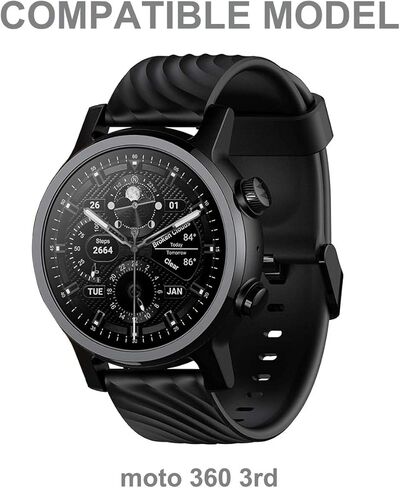 HeyekeCharger متوافق مع Moto 360 الجيل الثالث 2020، محطة كابل شحن بديلة لقاعدة حامل لساعة Moto 360 الجيل الثالث الذكية in Kuwait