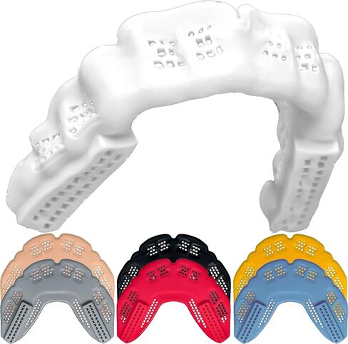 Bulletproof World’s Thinnest Braces Mouthguard is 3X Stronger! Sports Mouthpiece Mouth Guard for Braces Football Basketball Lacrosse Wrestling Hockey in Saudi Arabia