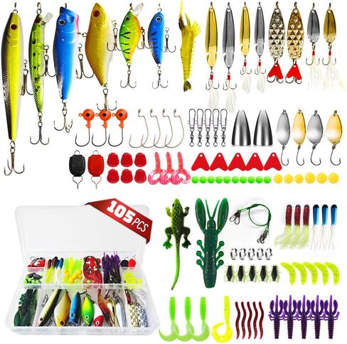 ABEISA الصيد إغراء عدة صندوق معالجة الصيد سويم سبينيربايتس ملاعق البلمة VIB بوبر طعوم لينة تكساس تلاعب الصيد السنانير in Kuwait