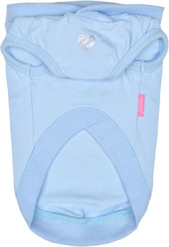 Pinkaholic New York Spring/Summer Sabrina Dog Hooded Shirt Trendy Fashionable Cute Dog Apparel, Light Blue, Medium in Saudi Arabia