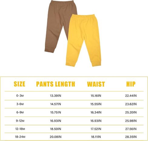 SOBOWO Solid Baby Sweatpants, Unisex Baby Toddler Cotton Crawling Pants for Newborn Boys Girls 0-24 Months in Kuwait