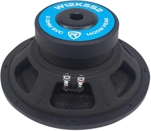Rockville K5 W12K5S4 12 بوصة 1400 وات 4 أوم مضخم صوت للسيارة 350 وات RMS CEA مُصنف!، أسود in Kuwait