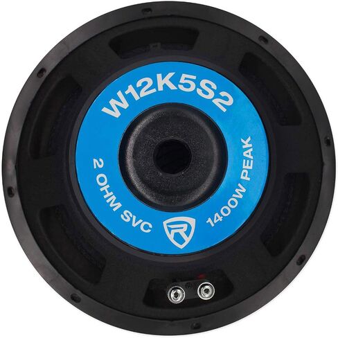 Rockville K5 W12K5S4 12 بوصة 1400 وات 4 أوم مضخم صوت للسيارة 350 وات RMS CEA مُصنف!، أسود in Kuwait