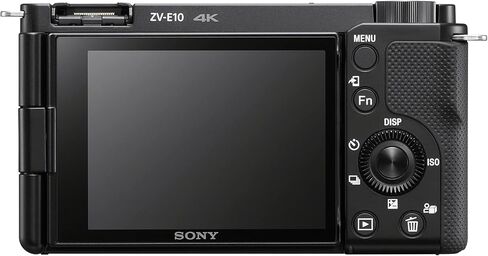 كاميرا Sony Alpha ZV-E10 APS-C بدون مرآة مع عدسة 16-50 مم (أسود) مع قبضة تصوير وحامل ثلاثي القوائم، وحقيبة حمل ناعمة، وبطاقة ذاكرة Ultra Pro، وبطارية قابلة لإعادة الشحن (عبوتان) وشاحن مزدوج in Kuwait