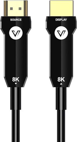 كابل AV Access 8K HDMI من الألياف الضوئية طويل 50 قدم 8 كيلو 60 هرتز 4 كيلو 120 هرتز HDR/eARC HDCP 2.2/3D متوافق مع PS5 ومشغل DVD HDMI أحادي الاتجاه 48 جيجابت في الثانية سلك طويل من الألياف الضوئية فائق السرعة فائق السرعة in Kuwait