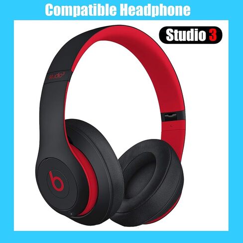 ملحقات قطع غيار عصابة الرأس Studio 3 طقم إصلاح رأس القوس المتوافق مع Beats Studio 3.0 (موديل a1914) سماعات رأس لاسلكية. (متحدي أسود أحمر) in Saudi Arabia