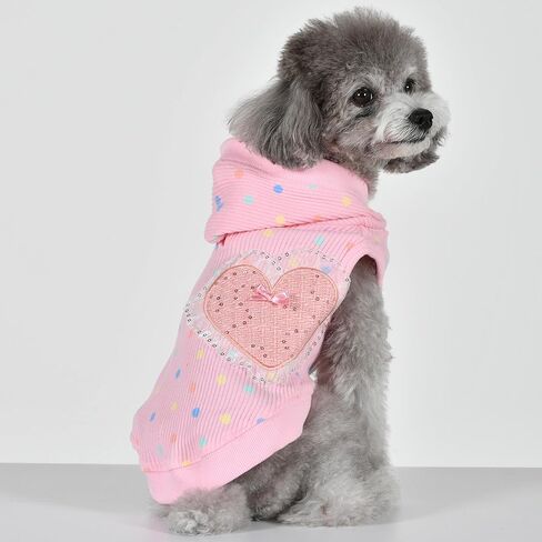 Pinkaholic New York Spring/Summer Sabrina Dog Hooded Shirt Trendy Fashionable Cute Dog Apparel, Light Blue, Medium in Saudi Arabia