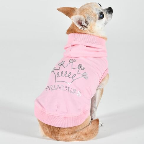 Pinkaholic New York Spring/Summer Sabrina Dog Hooded Shirt Trendy Fashionable Cute Dog Apparel, Light Blue, Medium in Saudi Arabia