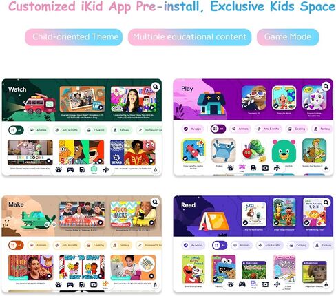 تابلت بلاك فيو للأطفال 8 بوصة، تابلت أندرويد للأطفال، مراقبة أبوية، مساحة لعب iKids، 64 جيجابايت + 6 جيجابايت/1024 جيجابايت قابلة للتوسيع، جهاز لوحي لحماية العين للأطفال من سن 3 إلى 12 عامًا، معالج رباعي النواة in Kuwait