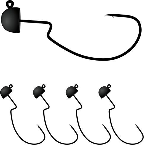 USA BASS Tackle Mushroom Cloud Tungsten Ned Rig Jig Head Shroom Jig Heads for Finesse Fishing, Weedless Jig Head for Bass Fishing with Soft Plastic Lures in Kuwait