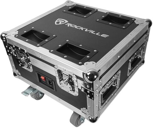Rockville RGBWA+UV Rechargeable Wireless Wash DJ Up-Light in White (RockWedge LED in Kuwait