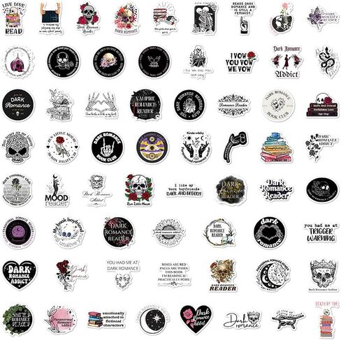 50Pcs Throne of Glass Aesthetics Stickers Boys Girls Adults Cute Vinyl Aesthetic Novel Scrapbook Halloween Stickers Pack for Laptop Computer Water Bottle (Throne) in Saudi Arabia