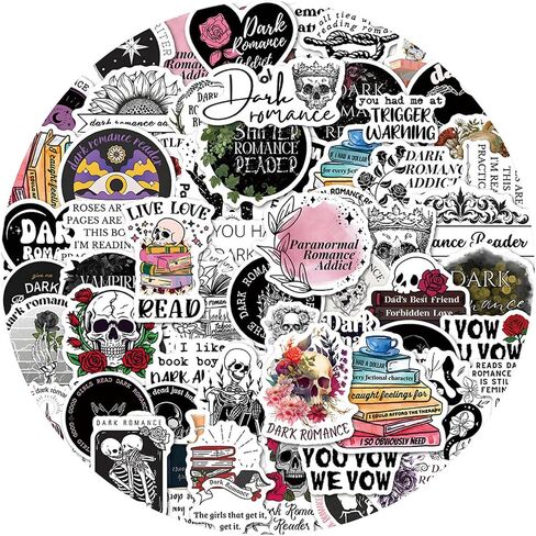 50Pcs Throne of Glass Aesthetics Stickers Boys Girls Adults Cute Vinyl Aesthetic Novel Scrapbook Halloween Stickers Pack for Laptop Computer Water Bottle (Throne) in Saudi Arabia