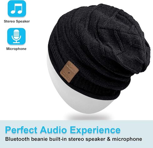 قبعة قبعة بلوتوث من Mydeal مع سماعات رأس ستيريو للرياضات الخارجية والتزلج على الجليد والركض in Kuwait