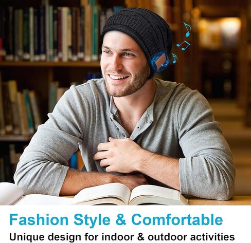 قبعة قبعة بلوتوث من Mydeal مع سماعات رأس ستيريو للرياضات الخارجية والتزلج على الجليد والركض in Kuwait