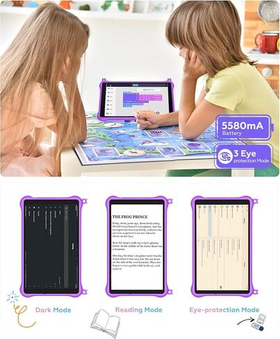 تابلت بلاك فيو للأطفال 8 بوصة، تابلت أندرويد للأطفال، مراقبة أبوية، مساحة لعب iKids، 64 جيجابايت + 6 جيجابايت/1024 جيجابايت قابلة للتوسيع، جهاز لوحي لحماية العين للأطفال من سن 3 إلى 12 عامًا، معالج رباعي النواة in Kuwait