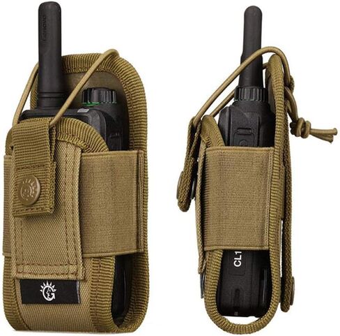 Universal Molle Radio Case Holder Pouch Bag Interphone Pouch, Adjustable Storage Tools Pouch for Walkie Talkies in Kuwait