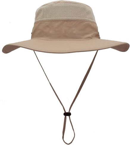 Duakrs Unisex Wide Brim Sun Hat,Outdoor UPF 50+ Waterproof Boonie Hat Summer UV Protection Sun Caps in Kuwait