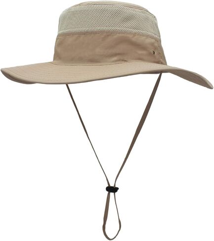 Duakrs Unisex Wide Brim Sun Hat,Outdoor UPF 50+ Waterproof Boonie Hat Summer UV Protection Sun Caps in Kuwait