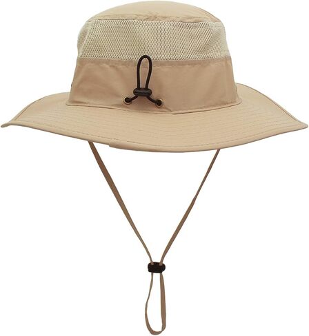 Duakrs Unisex Wide Brim Sun Hat,Outdoor UPF 50+ Waterproof Boonie Hat Summer UV Protection Sun Caps in Kuwait