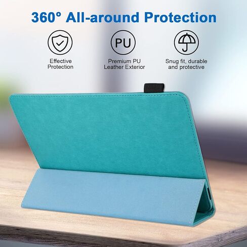 JZCreater 10 Inch Tablet Case, Universal 10 10.1 Inch Android Tablet Cover, Multi-Angle Viewing Stand Case for 9.5-10.5 Inch Tablet, Sky Blue in Saudi Arabia