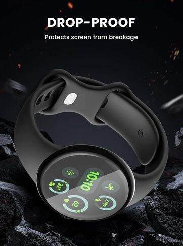 لـ Google-Pixel Watch-3 واقي شاشة 41 مم - حافة منحنية PMMA فيلم ثلاثي الأبعاد لـ (2024) Pixel Watch 3/2/1 غطاء كامل لفيلم 41 مم، شفاف عالي الدقة، مضاد للخدش، واقي شاشة رفيع للغاية in Saudi Arabia