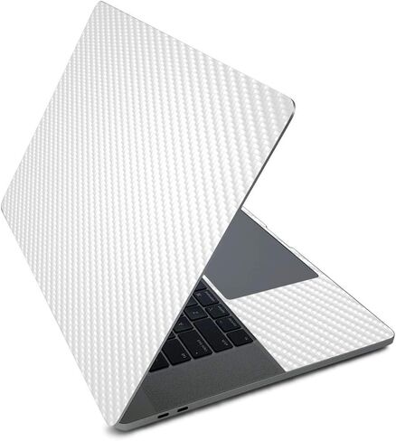 غلاف من ألياف الكربون MightySkins لجهاز Apple MacBook Pro 16 بوصة (2020) - أبيض خالص | لمسة نهائية واقية ومتينة من ألياف الكربون | سهلة التطبيق والإزالة وتغيير الأنماط | صنع في الولايات المتحدة الأمريكية in Saudi Arabia
