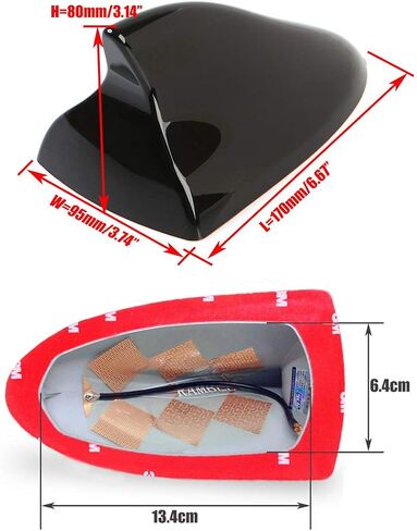 Ramble- Shark Fin Antenna, Utility Model Patented Production, Auto Exterior Parts, Car SUV Aerial Accessories, Antennas for Subaru XV and Forester (Advanced Style, Black) in Kuwait