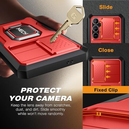 TONGATE for Z Fold 6 Case with Privacy Screen Protector, Built-in Z Fold6 S Pen Holder, Rugged Z6 Phone Case with Ring Stand & Slide Camera Cover & Belt Clip for Samsung Galaxy Z Fold 6 2024, Black in Saudi Arabia