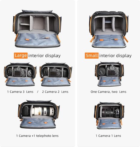 حقيبة كاميرا Prowell Sling لحقيبة ظهر المصور Dslr المتوافقة مع حقيبة الكتف اليومية للكاميرا الرقمية in Saudi Arabia