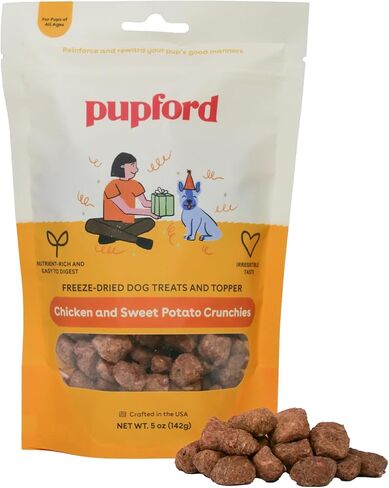 Pupford Crunchies، علاج ممتاز للكلاب والجراء (الدجاج والبطاطا الحلوة، 5 أونصة) in Saudi Arabia