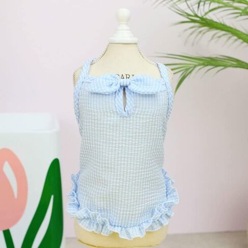 Lovely Dog Dress Dog Shirt Breathable Pet T-Shirt Puppy Clothes Shirt Pet Apparel for Summer Dog Vest Comfortable Pet Clothes for Small Dogs Cute Pet Vest Dog Sundress for Small Dogs Girl（Red,XL） in Saudi Arabia