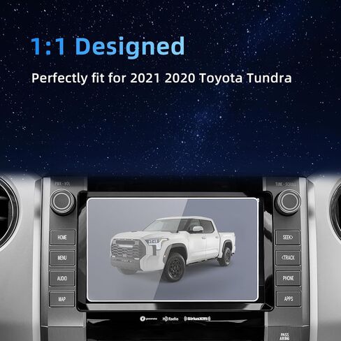 واقي شاشة من الزجاج المقسى متوافق مع 2021 2020 Toyota Tundra SR/SR5/Limited/Platinum/1794/TRD Pro 8 بوصة ملحقات شاشة لمس راديو السيارة طبقة حماية 9H مضادة لبصمات الأصابع in Kuwait