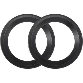 ACROPIX Universal 8" Subwoofer Speaker Rings Cover Spacers Speaker Audio Decorative Circle without Mesh Grille ABS Silver Tone - Pack of 2