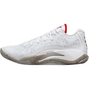 NIKE Jordan Zion 3 Men's Shoes (DR0675-106, White/University RED/Cement Grey) Size 8.5