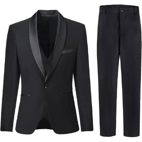 Boys Suit for Toddler Tuxedo Kids Formal Suits Set 5 Pieces Wedding Outfit in Saudi Arabia