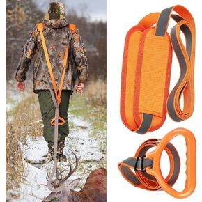 حزمة واحدة من سحب الغزلان مع الحشو، معدات صيد شديدة التحمل مع شرائط عاكسة للضوء، حزام سحب الغزلان المتين، حبل سحب الغزلان الآمن، ملحقات صيد الغزلان لصياد الغزلان، هدايا الصيد للرجال in Kuwait