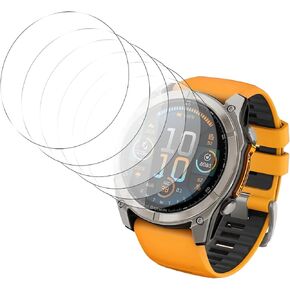[6 Pack] for Garmin Fenix 8 51MM Modle Multisport Smartwatch Screen Protector,BodyArmor Anti-Bubble Military-Grade Clear TPU Film,Case Friendly.