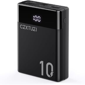 Pocket Size 10000mAh Heated Vest Battery Pack,5V 2A Heated Jacket Power Bank,LCD Display Portable Charger for Heated Coat,Heated Pants,Heated Clothing etc.