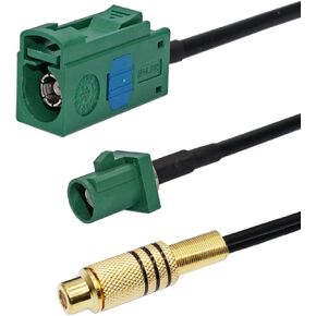 كابل RF ضفيرة فقرا إلى كابل مقسم RCA، RCA أنثى إلى أخضر فقرا E أنثى وذكر سلة RF ضفيرة 6 بوصات لكاميرا الرؤية الخلفية لراديو ما بعد البيع وما إلى ذلك. in Kuwait